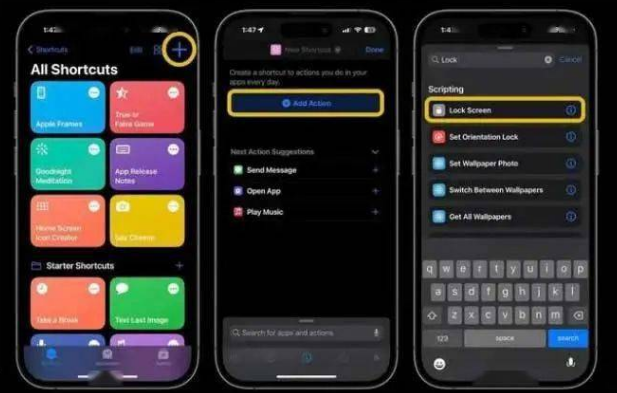 七星关苹果14锁屏维修店分享iPhone14升级iOS16.4后如何创建锁屏快捷方式 