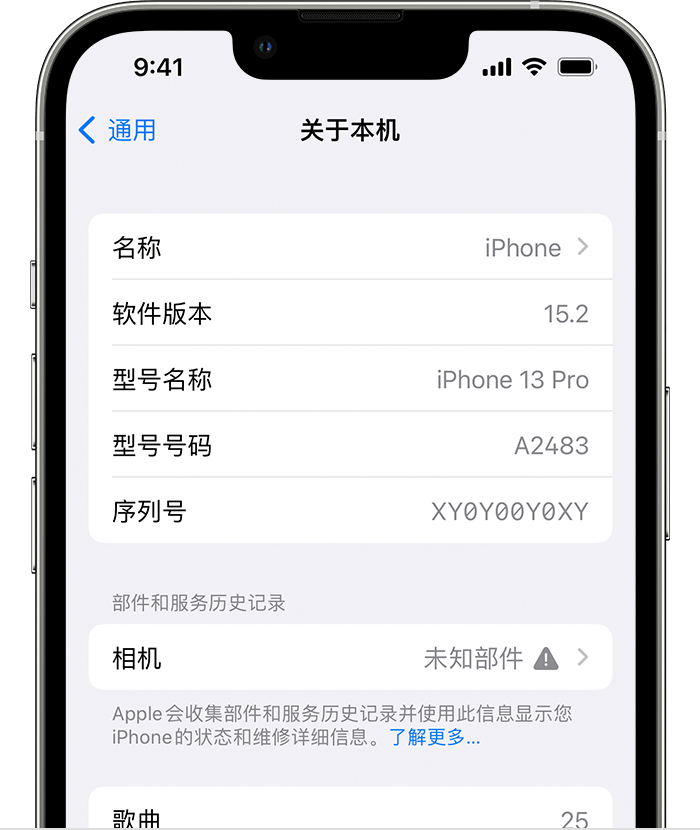 七星关苹果维修分享iPhone 出现提示相机“未知部件”是什么原因？ 